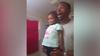 YouTube: La tierna motivación de un padre a su hija para ir al colegio [VIDEO]