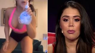 “La Chama” y su reacción tras ser criticada por desperdiciar gel antibacterial en TikTok│VIDEO