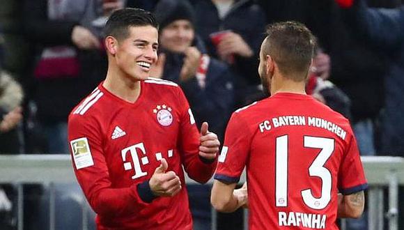 James muestra su mejor versión con el Bayern para que lo compren