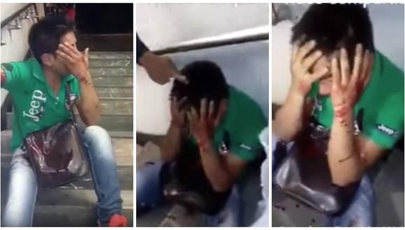 ​Facebook: Acosasor llora luego que su víctima lo golpeó y humilló [VIDEO]