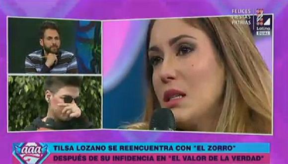 Tilsa Lozano y el 'Zorro' Zupe se quiebran al hablar sobre su distanciamiento