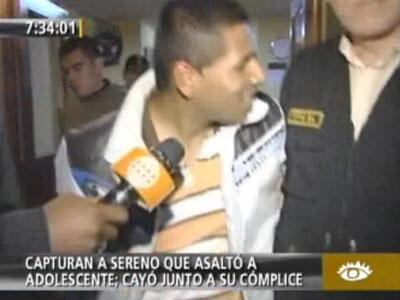 Sereno es capturado por robarle a un menor de edad