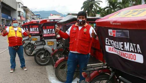 San Martín: Más de 1000 mototaxistas difundirán campaña contra el dengue por toda la región (Foto: Minsa)