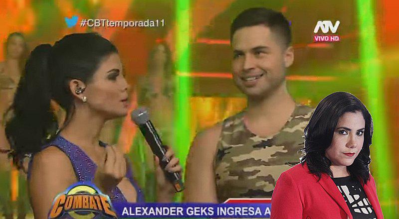 Combate: Alexander Geks ingresa y ¿puso nerviosa a Andrea Llosa? [VIDEO] 
