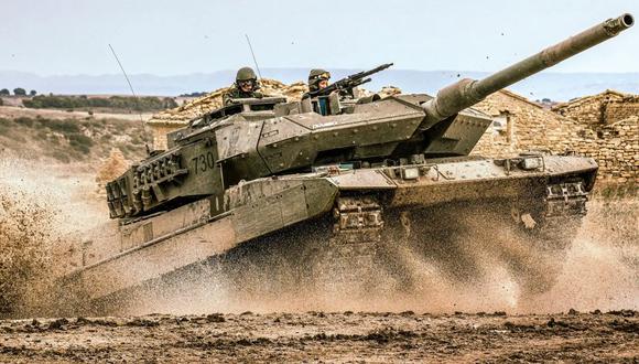 Tanque Leopard 2 que los rusos desean capturar.