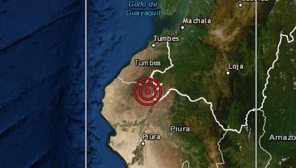 Piura: sismo de magnitud 5.0 sacudió Máncora