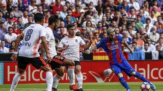 Lionel Messi conduce a la victoria 2-3 de Barcelona sobre Valencia 