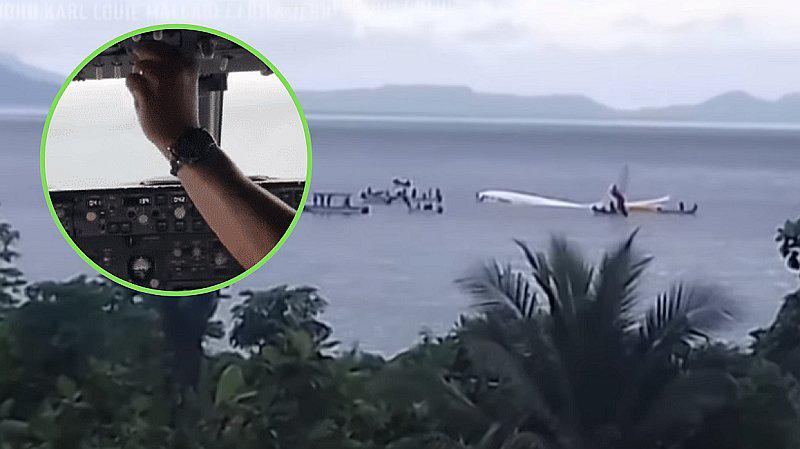 Imágenes inéditas dentro de cabina antes que avión se estrelle en el mar | VIDEOS