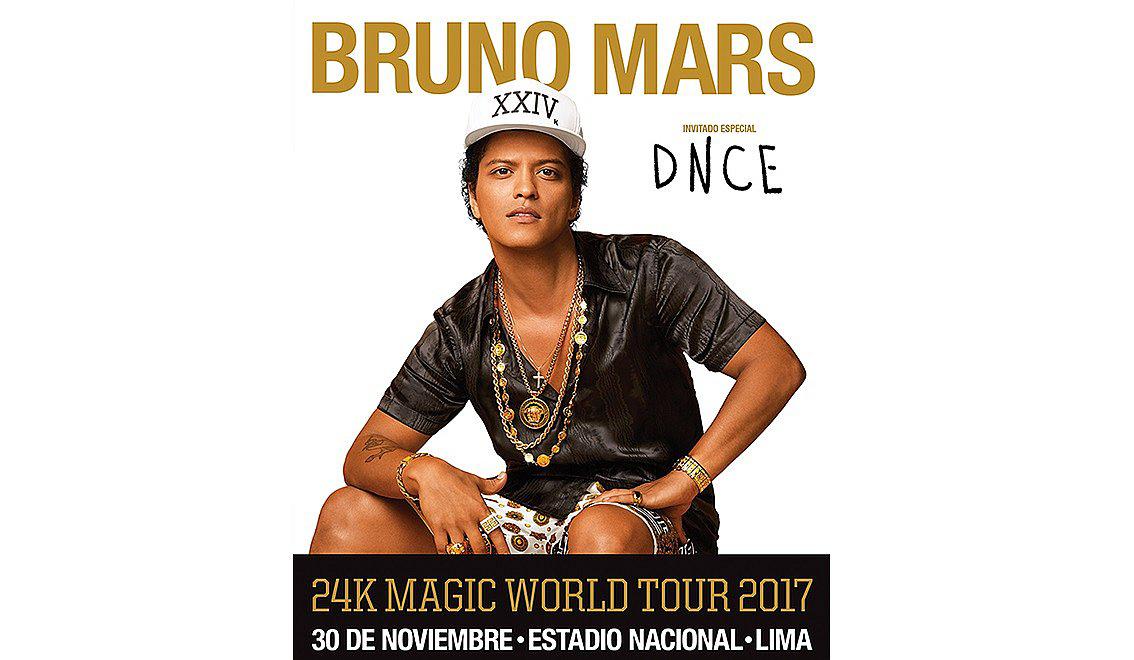 ​¡Es oficial! Bruno Mars llega al Perú por primera vez y este es el precio de las entradas