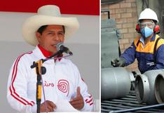 Pedro Castillo firmó decreto supremo que incorpora el GLP al fondo de estabilización para bajar precio del balón de gas