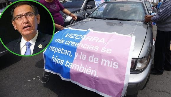 'Con mis hijos no te metas' envía mensaje al presidente Martín Vizcarra (FOTOS)