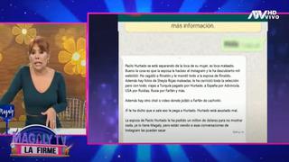 Magaly Medina sobre supuestos chats virales de Paolo Hurtado: “No han llegado a mí” │VIDEO