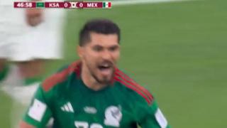 Llegó el primero: Henry Martín decretó el 1-0 de México sobre Arabia Saudita | VIDEO