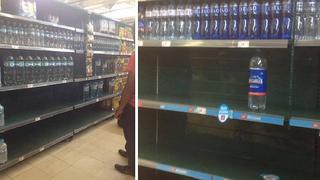 Lima sin agua: se agota agua mineral en supermercados y anaqueles lucen vacíos (FOTOS)