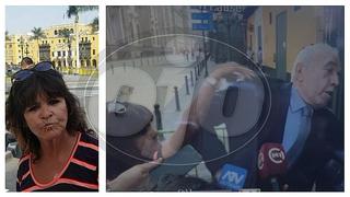 Guido Lombardi es agredido por una mujer mientras lo entrevistan en vivo (VÍDEO)