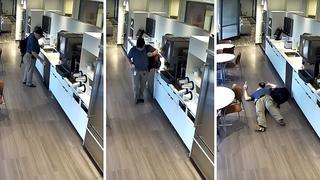 Hombre finge caída para cobrar seguro, cámara de seguridad lo desmiente (VIDEO)