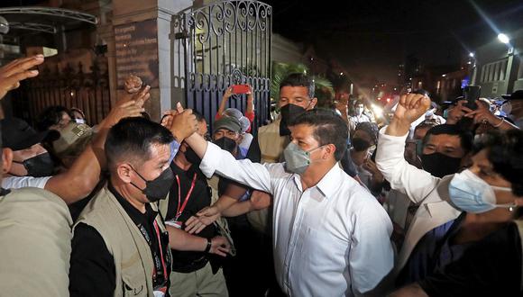 Pedro Castillo participó en el evento rodeado por personal de seguridad. (Foto referencial: Presidencia)