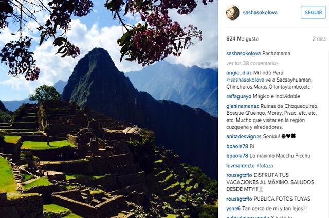 ​Sasha Sokol declara su amor por el Perú [FOTOS]