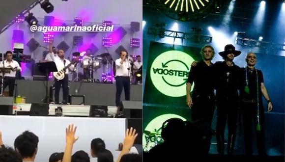 Agua Marina hace covers de Soda Stereo en el Alternativo Music Festival. (Foto: Captura Instagram/@sodastereo)