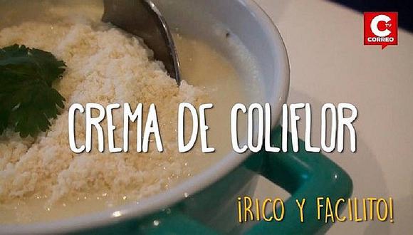 ¡Qué rico!: Crema de coliflor para los engreídos del hogar [VIDEO]