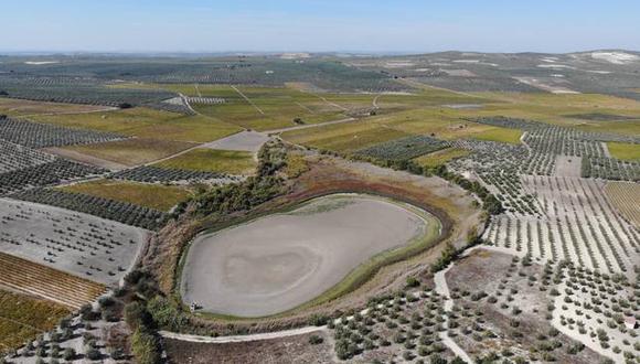 Esta es una de lagunas del Sur de la provincia de Córdoba, afectada por la sequía intensa.