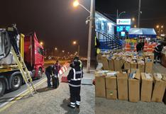 Panamericana Norte: intervienen camión que trasladaba cerca de un millón de cigarrillos de contrabando