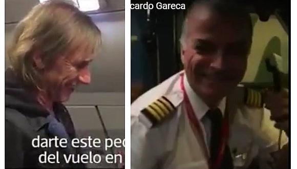 ​YouTube: el bello gesto de piloto en vuelo con Ricardo Gareca (VIDEO)
