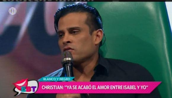Christian Domínguez aseguro que ya no siente nada por Isabel Acevedo. (Imagen: América TV)