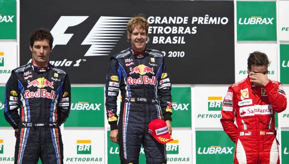Vettel y Webber aplazan título de Alonso con doblete para Red Bull