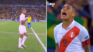 Copa América: la explosiva reacción de Paolo Guerrero tras los 2 goles de Brasil│VIDEO