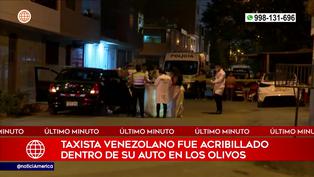 Acribillan a taxista en el interior de su vehículo en Los Olivos (VIDEO)
