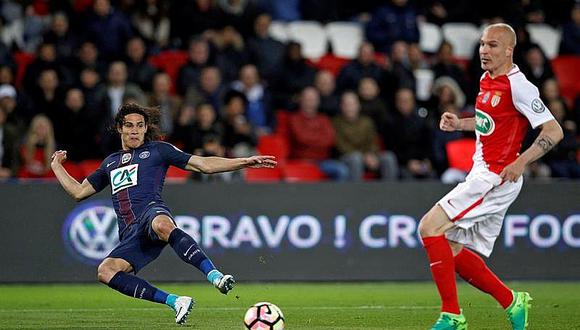 Copa de Francia: PSG con Cavani golea 5-0 a Mónaco con suplentes