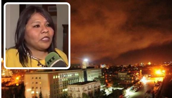 Profesora peruana en Siria: "Ataques fueron lejos de la población civil" (VIDEO)