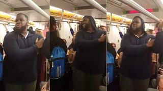 Facebook: Comparte su historia mientras viaja en tren y los demás hacen esto [VIDEO]