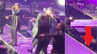 Wisin sufre terrible caída en pleno concierto │VÍDEO 