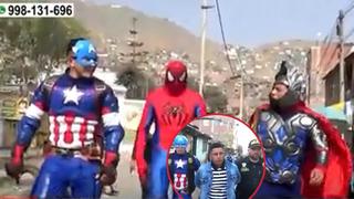 SJL: policías vestidos de “Avengers” desarticularon clan familiar que vendía droga frente a colegio 