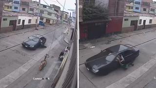 Cámaras captaron a delincuentes arrastrando a joven por 200 metros para robarle (VIDEO)
