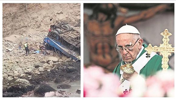 Papa Francisco envía mensaje a familia de víctimas de bus caído en Pasamayo