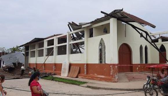 San Martín: vientos fuertes y lluvias dejan como saldo a más de 80 viviendas afectadas (Foto difusión).