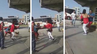 Hombre ampaya a su esposa con otro y le arranca la ropa en plena calle (VÍDEO)