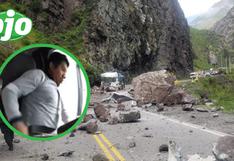 San Mateo: Chofer salta de camión para evitar ser aplastado por rocas en Carretera Central (VIDEOS)