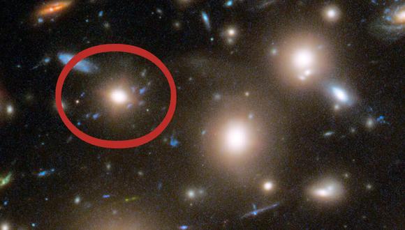Imagen de la supernova visualizada.