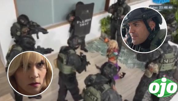 Policía real participa en la captura de Claudia Llanos
