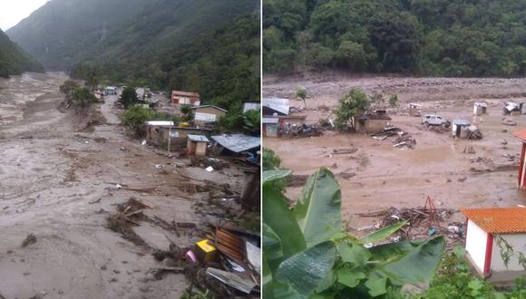 Cusco: el aluvión dejó cinco muertos, 10 desaparecidos y 290 afectados en distintos sectores del distrito de Santa Teresa. (Foto: Coer Cusco)