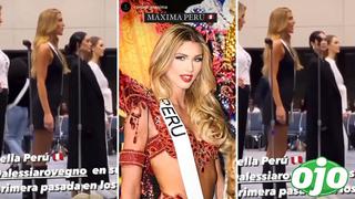 Así fue el primer ensayo de Alessia Rovegno en la pasarela del Miss Universo: “Bella Perú” | VIDEO