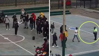 Grababan videoclip de reguetón en cancha de fútbol, pero serenazgo los bota | VIDEO