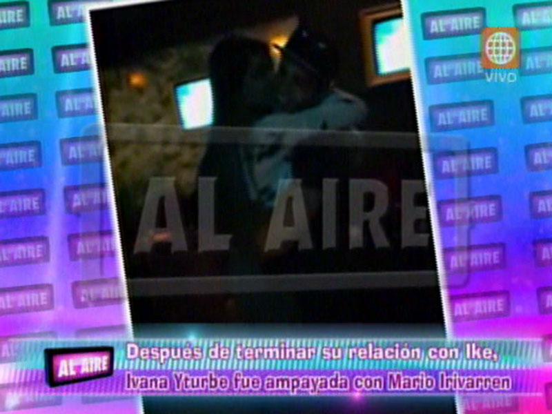 Ivana Yturbe y Mario Irivarren fueron ampayados muy cariñosos