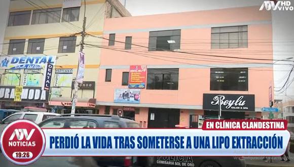 Mujer de 50 años murió durante procedimiento para aumentarse glúteos en clínica estética clandestina de Los Olivos. (Foto: ATV)