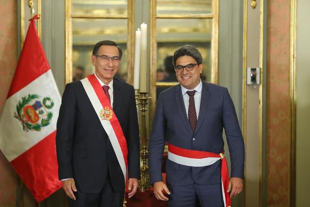 Así fue la juramentación de Martín Benavides Abanto como ministro de Educación. (Foto: Presidencia Perú)