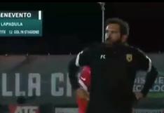 Gianluca Lapadula: esta es la reacción del técnico de Benevento tras el gol del futbolista peruano